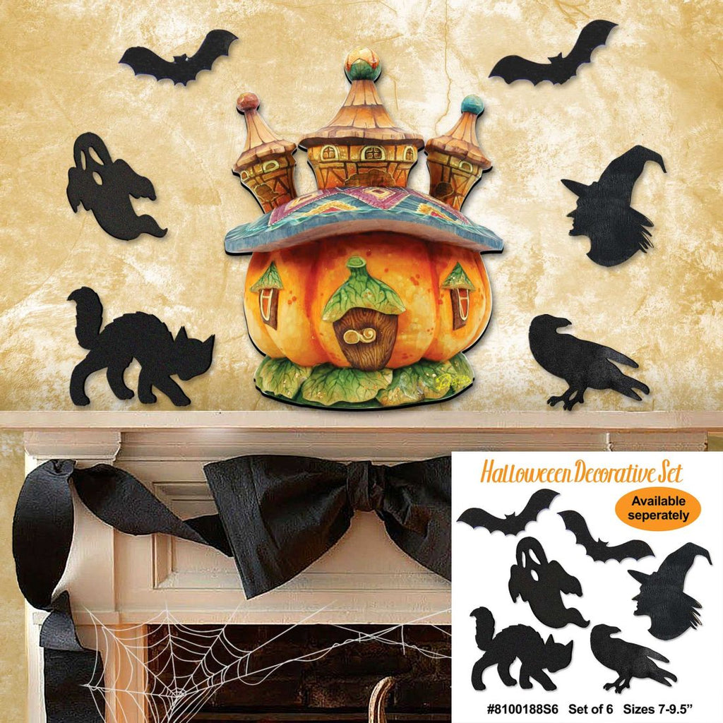Pumpkin Castle Halloween Door Decor by G. DeBrekht - Thanksgiving Halloween Decor - 8158413H