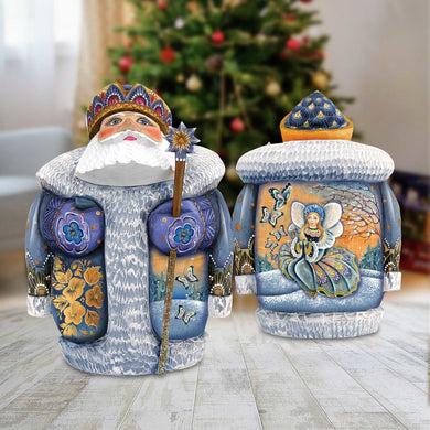 Butterfly Santa Hand-Painted WOODCARVED Masterpiece by G. DeBrekht - Christmas Decor - 241199
