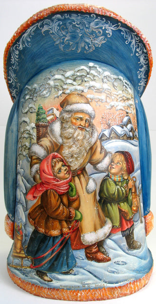 Protecting innocence Santa, Hand-Painted WOODCARVED Figurine L291811 by G.DeBrekht - SPECIAL ORDER *** PRE-ORDER - Handmade Just for You! ***