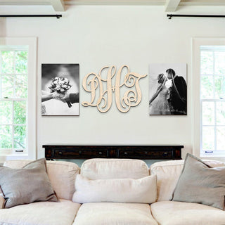 Wooden Personalized Monogram Family Sign up to 36