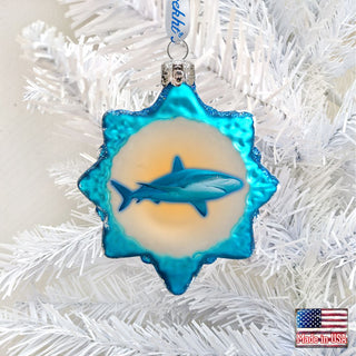 Shark Mercury Glass Ornament by G. DeBrekht - Coastal Holiday Decor - 776287