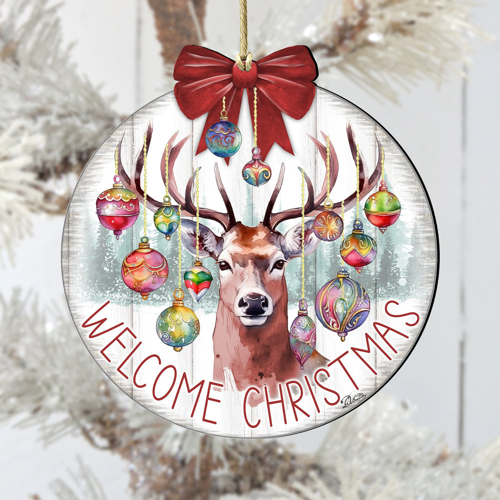 Welcome Christmas Wooden Ornaments by G. Debrekht Christmas Decor - 933118
