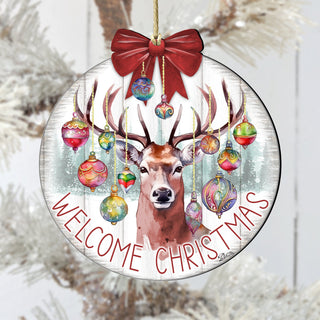 Welcome Christmas Wooden Ornaments by G. Debrekht Christmas Decor - 933118