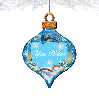 Coastal Drop Picture Frame Ornaments - Ornament for Photo - Coastal Holiday Decor - 8112182PF