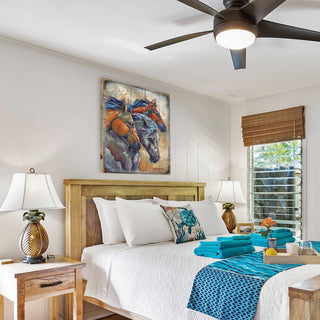 Let Them Run Horse Heads Wooden Wall Art by J. Bergsma - Nature Wildlife Decor - 8592259B-JB