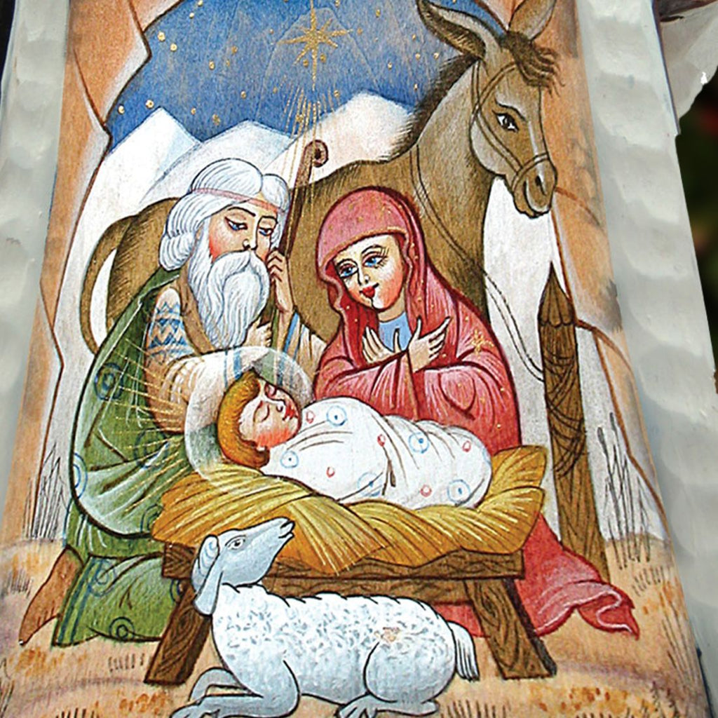 Nativity Story Hand-Painted WOODCARVED Masterpiece by G. DeBrekht - Nativity Holiday Decor - 821540