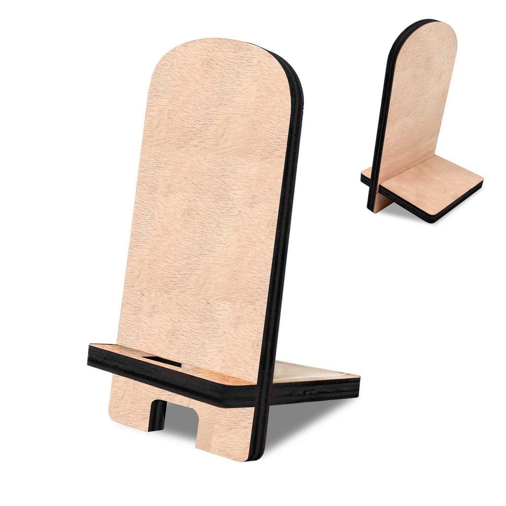 Cell Phone Stand Tablet Stand, Block and Plague Stand Natural Wood Holder Organizer - 892000