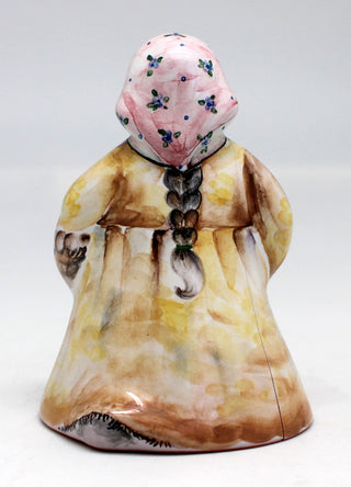 One-of-a-Kind Girl with Basket Unique Hand Painted Porcelain Figurine 4