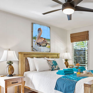 Spengler Pelican Wooden Coastal Wall Art by Nature Wonders - Coastal Sea-Life Decor - 95325B