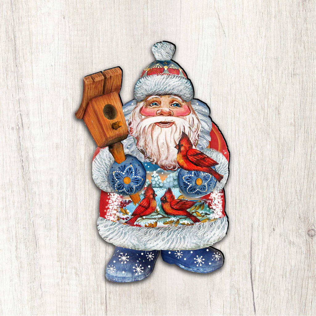 Holiday Bird Christmas Door Decor by G. DeBrekht - Christmas Santa Snowman Decor - 8118023H