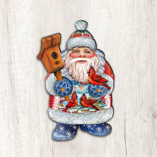 Holiday Bird Christmas Door Decor by G. DeBrekht - Christmas Santa Snowman Decor - 8118023H