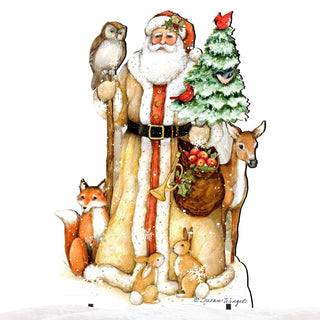 Ivory Santa Christmas Outdoor Decor by Susan Winget - Christmas Santa and Snowman Decor - 8471106F-SW