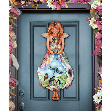 Blessing Angel Wildlife Door Decor - J. Mills-Price - Wildlife Holiday Decor - 8457902H