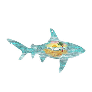 Shark Coastal Door Decor by G. DeBrekht - Coastal Holiday Decor - 8198515H