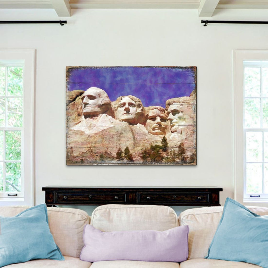 Amarante Mount Rushmore Wooden Wall Art by Nature Wonders - Nature Wildlife Decor - 95247B