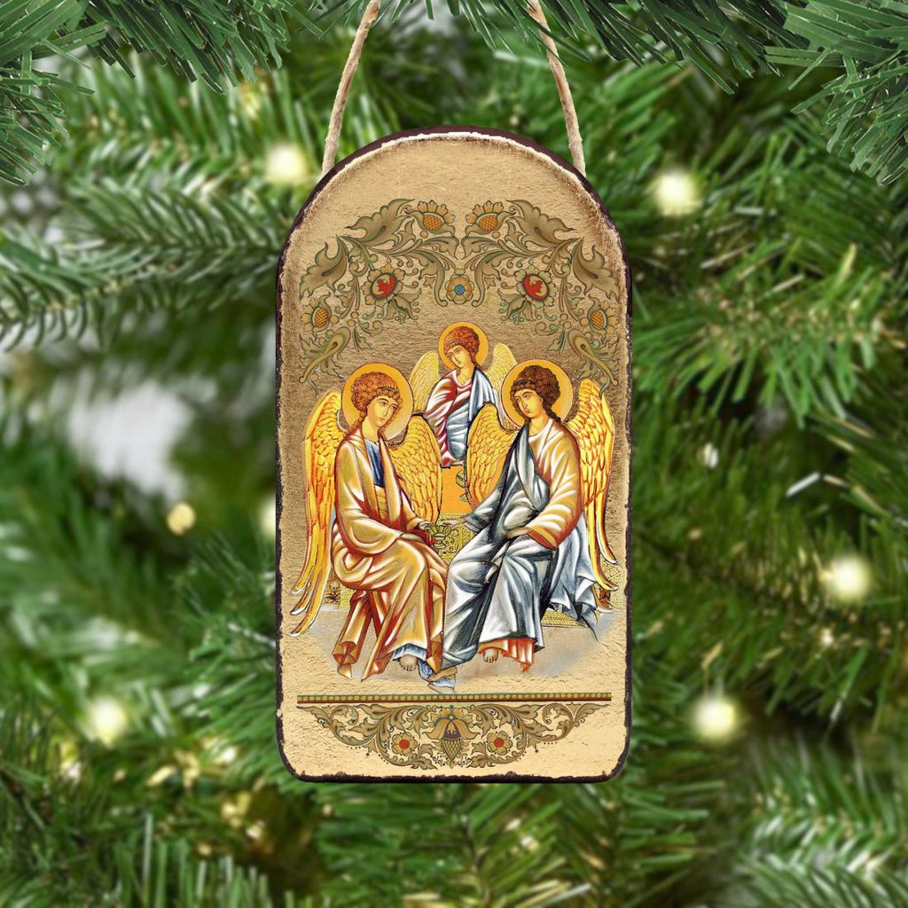 Testament Trinity Religious Orthodox Sacred Icon Ornament - Inspirational Icon Decor - 87015