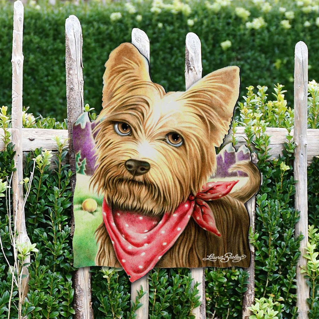 A Cool Drink Dog Holiday Outdoor Decor Large Ornament by Laura Seeley - Pets Dogs and Cats Decor - 8511020M
