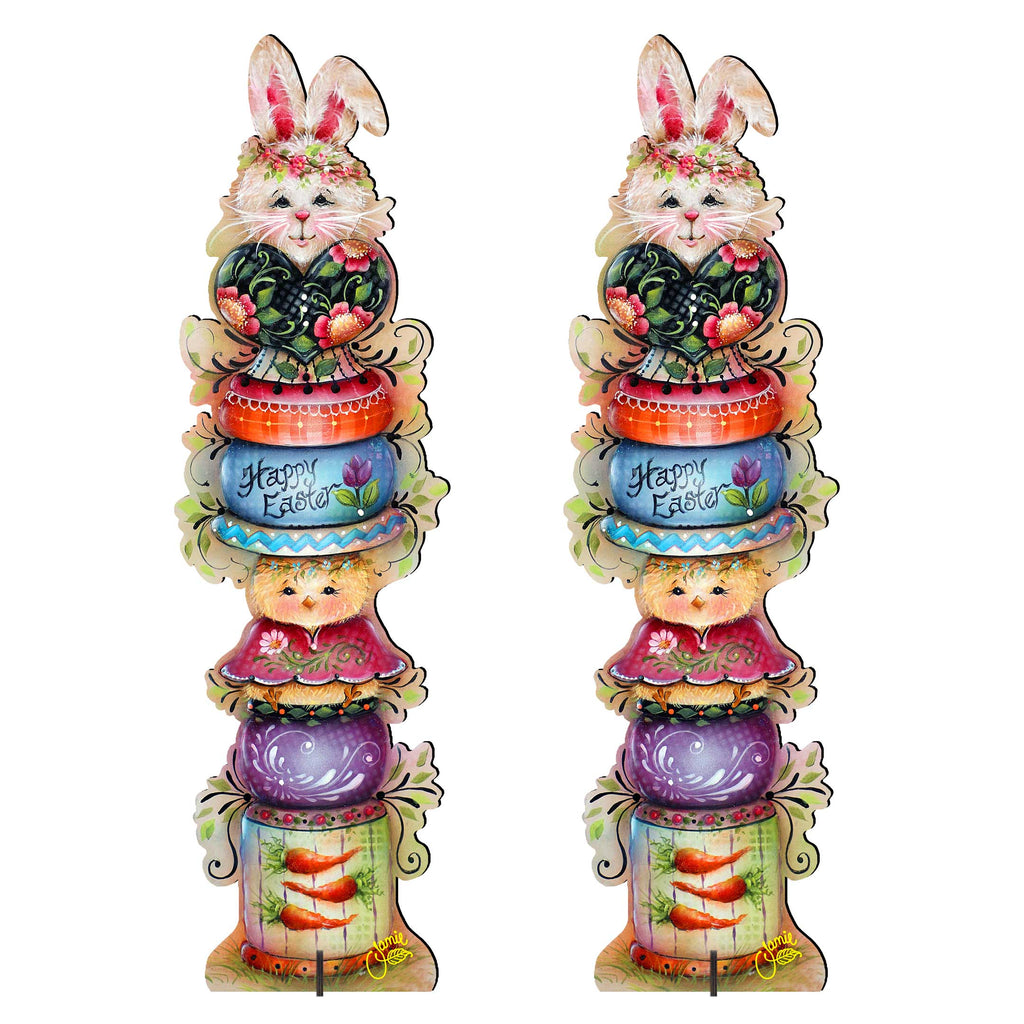 Spring Blessings Set of 2 Walkway Greeters Outdoor by Jamie Mills-Price - Easter Spring Decor - 8457803F-S2