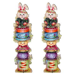 Spring Blessings Set of 2 Walkway Greeters Outdoor by Jamie Mills-Price - Easter Spring Decor - 8457803F-S2