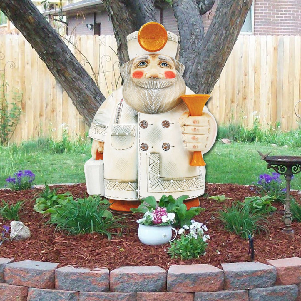 Doctor Santa Christmas Door Decor by G. DeBrekht - Christmas Santa Snowman Decor - 8151921H