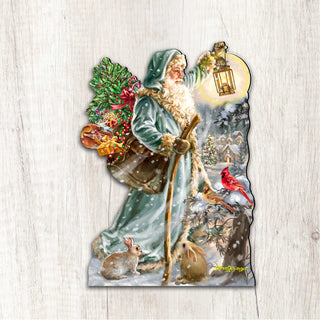Saint Nicholas Christmas Door Decor by D. Gelsinger - Christmas Santa Snowman Decor - 8461067H-DG