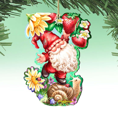 Sweet Summer Gnome Dwarf Wooden Ornaments by Gelsinger - Easter Spring Decor - 8461062-DG