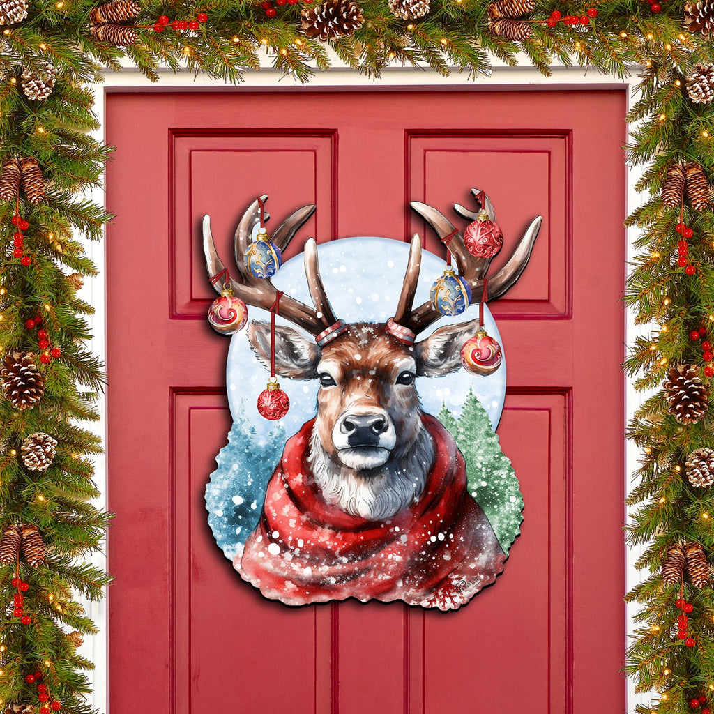 Christmas Mood Holiday Door Decor by G. Debrekht - Christmas Decor - 8611034H