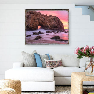 Ocean Sunset Art Wooden Wall Art by Nature Wonders - Nature Wildlife Decor - 95403B