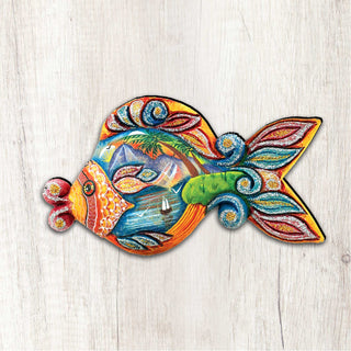 Paradise Fish Beach House Door Decor by G. DeBrekht - Coastal Holiday Decor - 8126161H