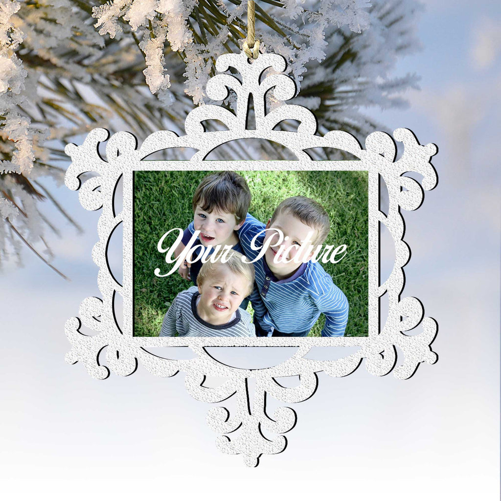 Snowflake Ornament Picture Frame Ornament for Photo by G.DeBrekht - 8141158PF