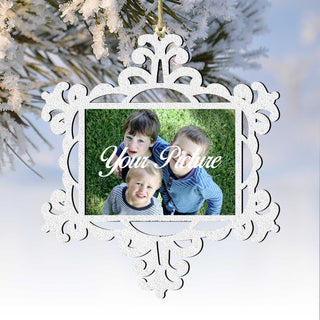 Snowflake Ornament Picture Frame Ornament for Photo by G.DeBrekht - 8141158PF