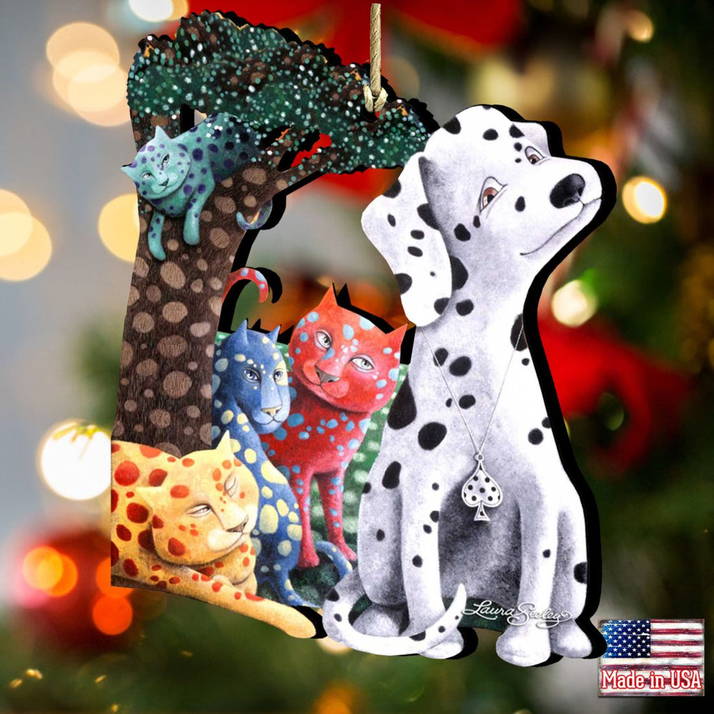 The World We Weave Wooden Ornaments by Laura Seeley - Pets Dog and Cats Decor - 8511013-LS