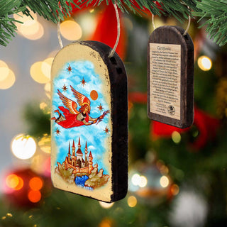 Watching Over Flying Angel Religious Christian Sacred Icon Ornament - Inspirational Icon Decor - 87034