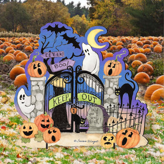 Halloween Scene Outdoor Decor by Susan Winget - Designocracy - 8471205F-SW