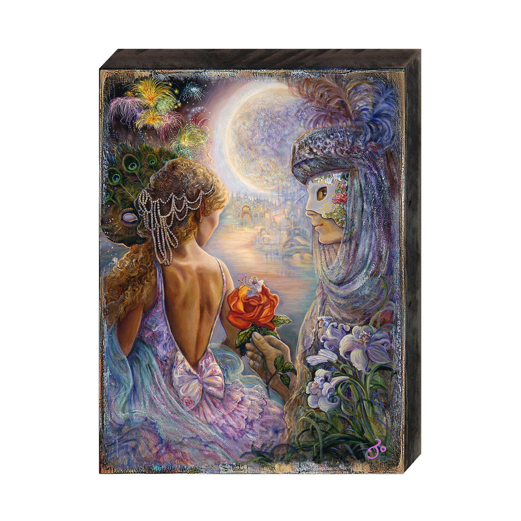 Maqui of Love Fantasy Wooden Wall Art by Josephine Wall - Fantasy Décor - 852148-JW