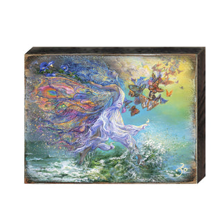 Joie De Vivre Fantasy Wooden Wall Art by Josephine Wall - Fantasy Décor - 852118-JW