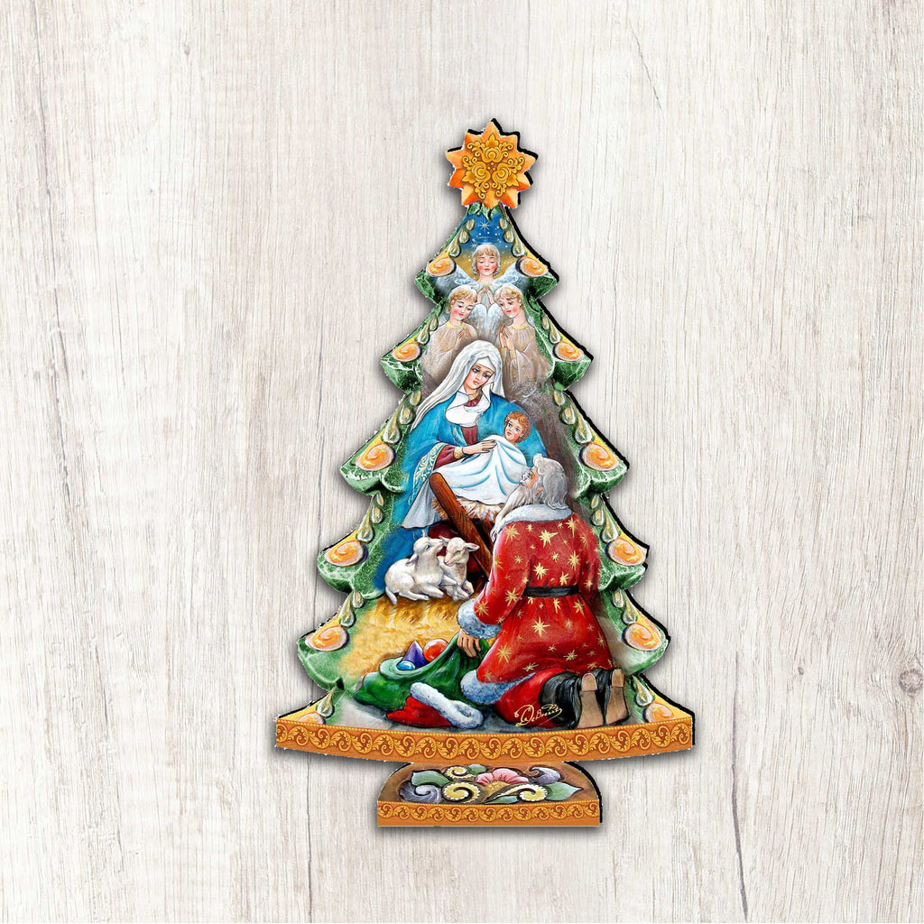 Adoration Nativity Tree Nativity Door Decor by G. Debrekht - Nativity Holiday Decor - 8128833H