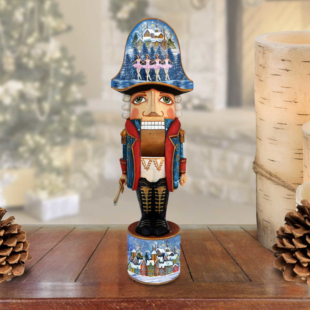 Nutcracker BallerinDance Medium Woodcarved Masterpiece Unique hand carvings made from Linden wood. Fine details and beautiful artwork. Hand-Painted by world-renowned artists, limited edition collectibles. 210011-4