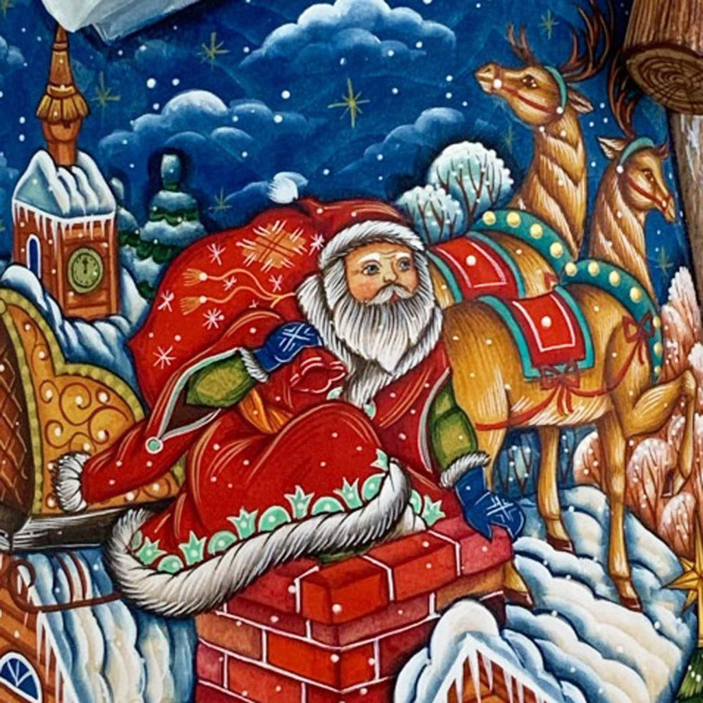 Evergreen Dance Santa Woodcarved Masterpiece Unique hand carvings made from Linden wood. Fine details and beautiful artwork. Hand-Painted by world-renowned artists, limited edition collectibles. 241137