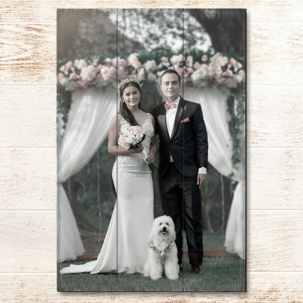 Personalized Gift Rectangle Photo - Custom Portrait on Wood