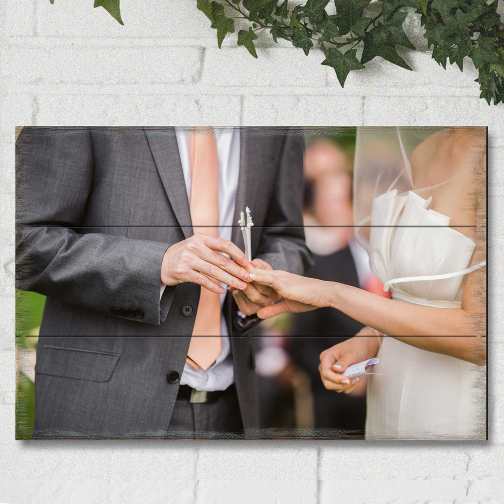 Personalized Gift Rectangle Photo - Custom Portrait on Wood