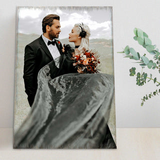 Personalized Gift Rectangle Photo - Custom Portrait on Wood