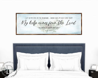 My Help Comes From the Lord - PSALM 121 - Bible Art - Wooden Wall Art - Bible Quotes - Wall Hanging - 310315