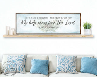 My Help Comes From the Lord - PSALM 121 - Bible Art - Wooden Wall Art - Bible Quotes - Wall Hanging - 310315