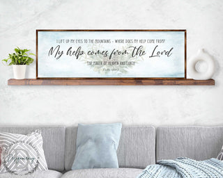My Help Comes From the Lord - PSALM 121 - Bible Art - Wooden Wall Art - Bible Quotes - Wall Hanging - 310315