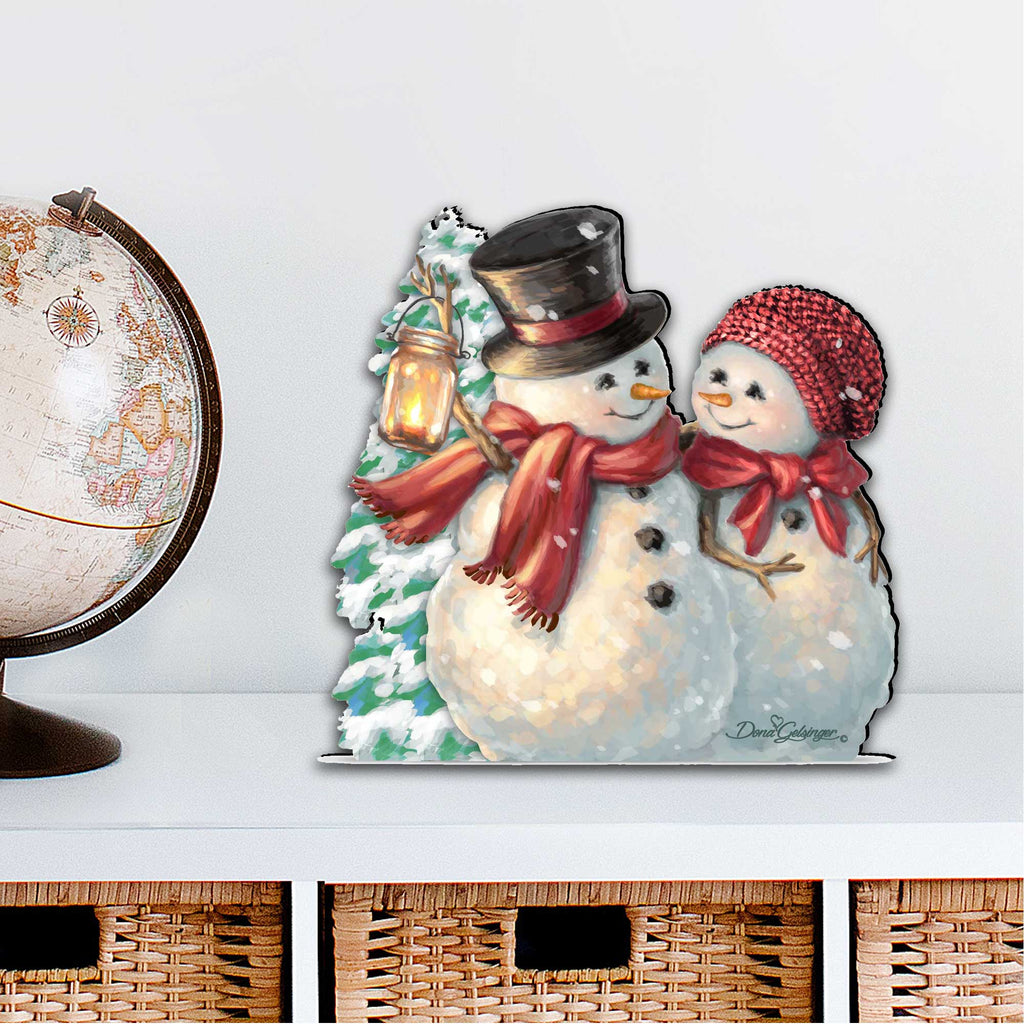 Snow Much in Love Christmas Door Decor by D. Gelsinger - Christmas Santa Snowman Decor - 8461011H-1708