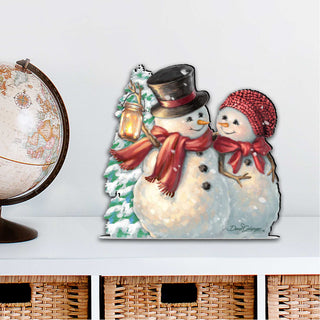 Snow Much in Love Christmas Door Decor by D. Gelsinger - Christmas Santa Snowman Decor - 8461011H-1708