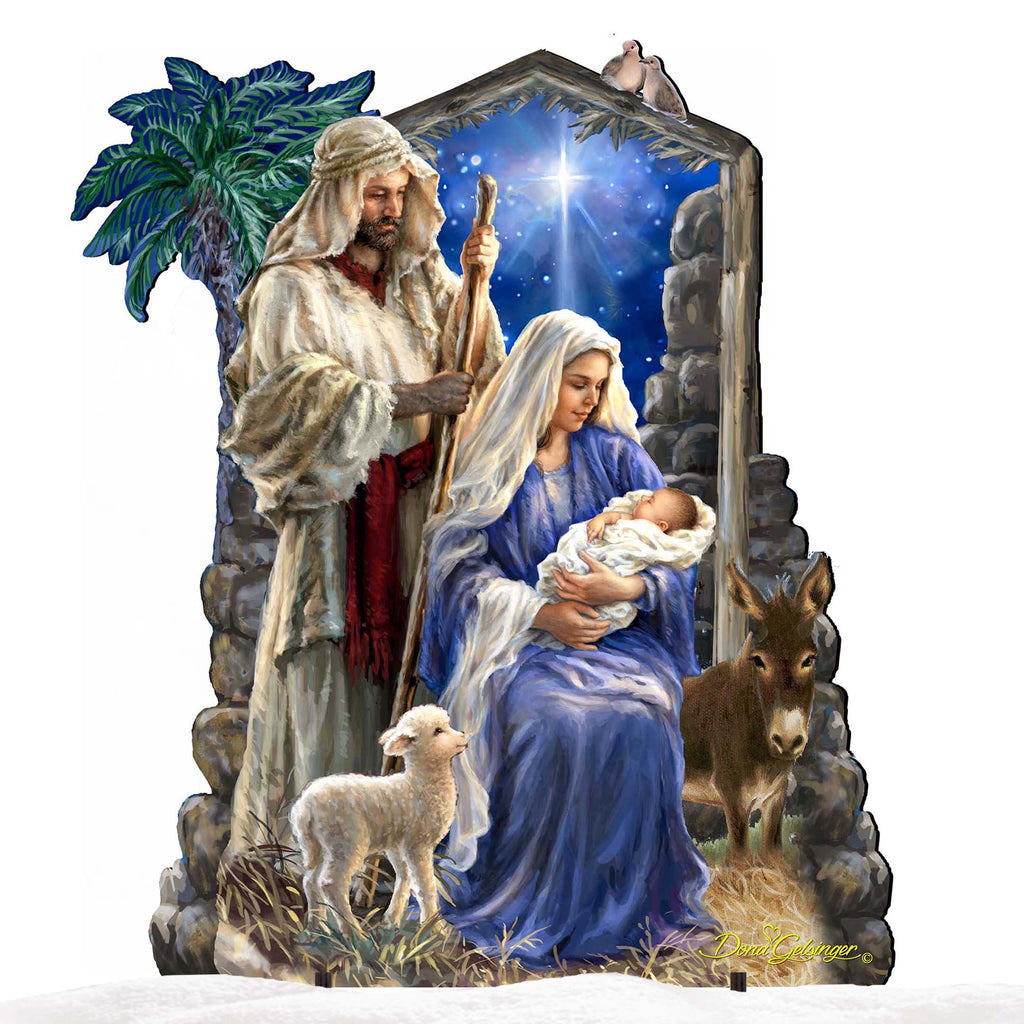 Miracle Outdoor Nativity Set by D. Gelsinger - Nativity Holiday Décor - 8461041F-S3-1201