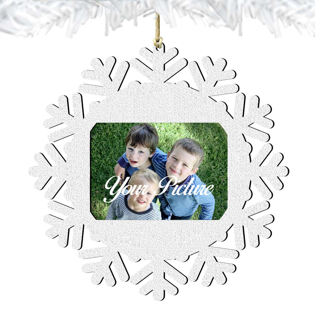 Snowflake Ornament Picture Frame Ornament for Photo by G.DeBrekht - 8141155PF