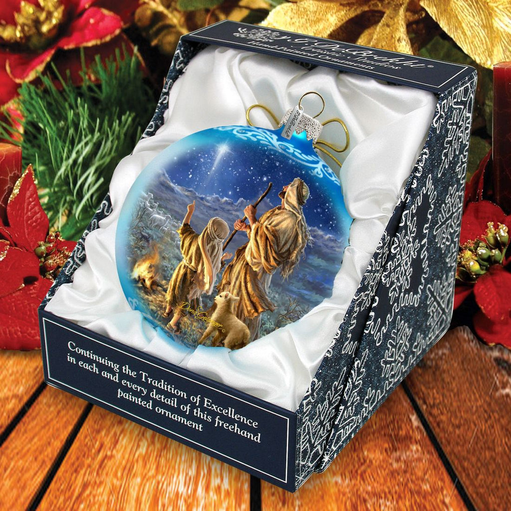 Shepherds Glass Ornament Limited Edition by D. Gelsinger - Nativity Holiday Décor - 73896-1838